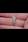 The Diamond Store 9K White Gold Pixie Aquamarine and Diamond Stellato Pendant Necklace - Image 2 of 6