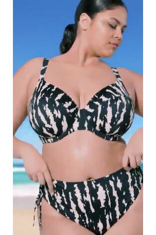 Elomi Echo Shell UW Plunge Black Bikini Top - Image 2 of 6