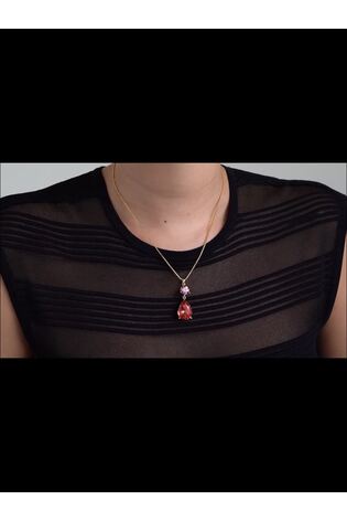 Ted Baker Gold Tone Tearsa: Crystal Teardrop Pendant Necklace - Image 1 of 1 Ted Baker Gold Tone Tearsa: Crystal Teardrop Pendant Necklace - Image 1 of 1