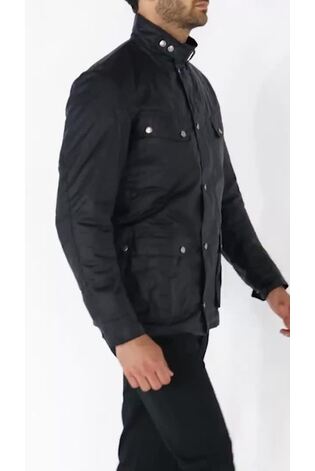 Barbour® International Blue 100% Cotton Duke Wax Jacket - Image 1 of 1