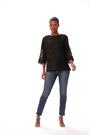 Roman Black Zig Zag Burnout Overlay Top - Image 1 of 1