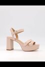 Dune London Nude Molten Sandals - Image 2 of 7