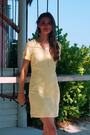 Sosandar Yellow Linen Blend Shift Dress - Image 2 of 6
