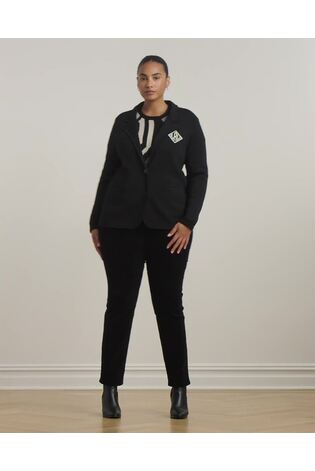 Lauren Ralph Lauren Rayon Nylon Black Blazer - Image 2 of 10