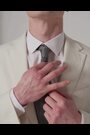 Harry Brown Cream Giacomo Slim Fit Cotton Linen Suit Jacket - Image 2 of 12
