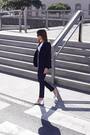 Sosandar Blue Button Detail Trousers - Image 2 of 5