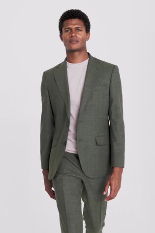 Куртка MOSS Tailored Fit Green Puppytooth Performance - Изображение 2 из 7