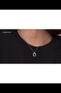 Karen Millen Silver Tone Crystal Chain Link Pendant Necklace - Image 2 of 6