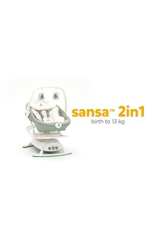 Joie Grey Sansa 2-In-1 Baby Bouncer and Soothing Rocker - Image 2 of 5