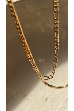 Luv Aj Gold Tone The Cecilia Chain Necklace