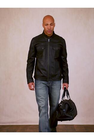 שחור - Lakeland Leather ז'קט עור, דגם Warwick - תמונה 2 מתוך 10