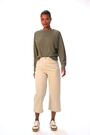 Roman Natural Wide Leg Stretch Denim Culottes - Image 2 of 6