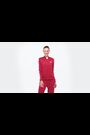 adidas Dark Red Essentials 3-Stripes Tracksuit - Image 2 of 9