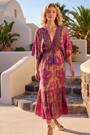 Roman Pink Paisley Print Boho Maxi Dress - Image 2 of 7