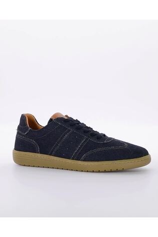 Buy Dune London Blue Torress Low Profile Retro Trainers from Next Luxembourg