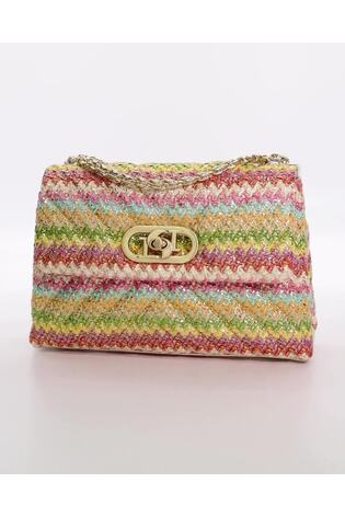 Dune London Natural Chrome Small Regent Quilted Shoulder Bag - Image 2 of 7 Dune London Natural Chrome Small Regent Quilted Shoulder Bag - Image 2 of 7