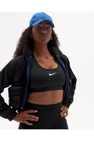 Nike Black Swoosh Medium Support Padded Sports Bra