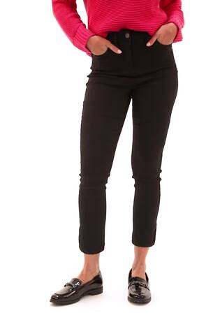 Roman Metallic Cream Finish Mom Style Jeans - Image 2 of 6