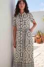 Roman White Border Print Shirt Dress - Image 2 of 5