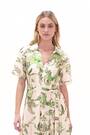Roman Green Floral Tie Waist Shirt Dress - Image 2 of 4