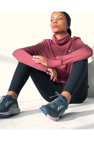 Nike Brown Therma-FIT Swift Element Turtleneck Running Top - Image 2 of 6