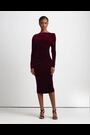 Lauren Ralph Lauren Velvet Off Shoulder Cockail Dress - Image 2 of 5