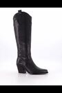 Dune London Black Tennessee High Leg Western Boots - Image 2 of 7