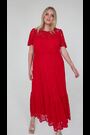 Lovedrobe Red Lace Puff Sleeve Midaxi Dress - Image 2 of 6