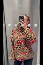Animal/Cherry Print Borg Half Zip Fleece - Image 2 of 11
