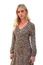 Roman Black Petite Plisse Animal Frill Dress - Image 2 of 6
