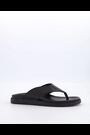 Dune London Black Iddolise Toe Thong Footbed Sandals - Image 2 of 6