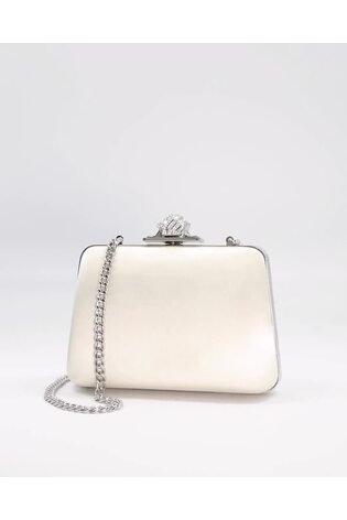 Ivory clutch bag next best sale