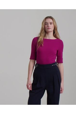 Пурпурный - Ralph Lauren хлопковые футболки с вырезом лодочкой Lauren Judy - Изображение 2 из 9 Пурпурный - Ralph Lauren хлопковые футболки с вырезом лодочкой Lauren Judy - Изображение 2 из 9