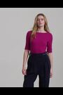 Пурпурный - Ralph Lauren хлопковые футболки с вырезом лодочкой Lauren Judy - Изображение 2 из 9