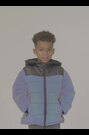 Angel & Rocket Chase Black Holographic Puffer Jacket - Image 2 of 5