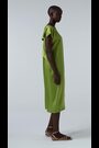 leem Green Open-Back Kaftan - Image 2 of 6