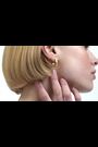 Ted Baker Gold Tone Sinliaa Crystal Hoop Earrings - Image 2 of 8