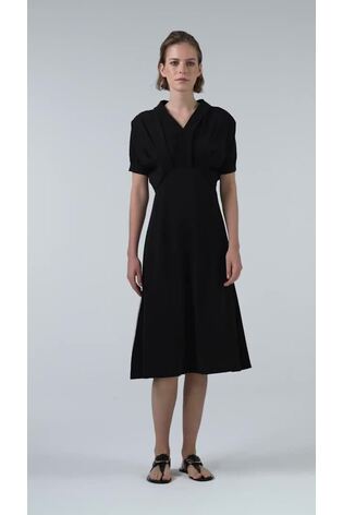 leem Black Batwing Sleeve Maxi Dress - Image 2 of 6