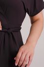 Tommy Hilfiger Black Curve Midi Wrap Dress - Image 2 of 5