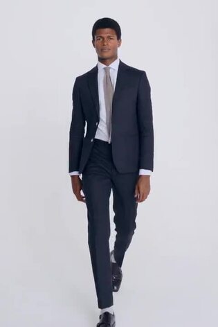 MOSS Slim Fit de linho Linen Jacket - Imagem 2 de 6