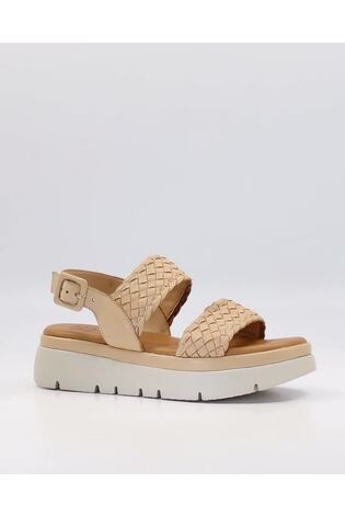 Dune London Brown Lorris Woven Strap Soft Volu Sandals - Image 2 of 7