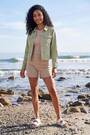 Roman Sage Green Classic Cotton Denim Jacket - Image 2 of 7