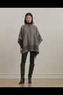 Lauren Ralph Lauren Grey Wool Blend Poncho - Image 2 of 9