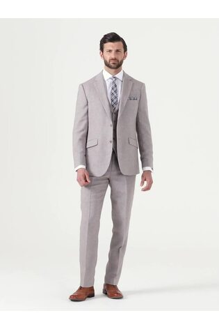 Skopes Grey Jude Tweed Tailored Fit Suit Jacket - Image 2 of 6