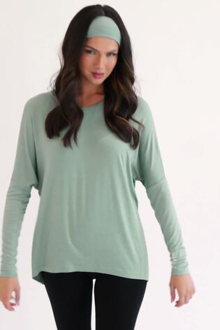 Pineapple Green Womens Script Long Sleeves Top - Image 2 of 8