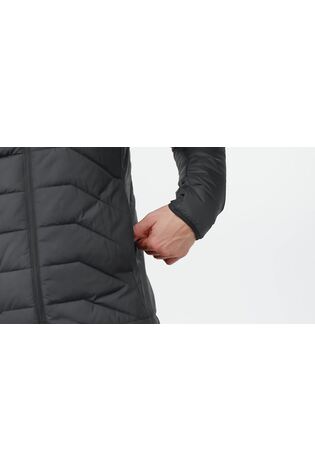 adidas Terrex Black Multi Synthetic Insulated Hooded Coat - Image 2 of 5