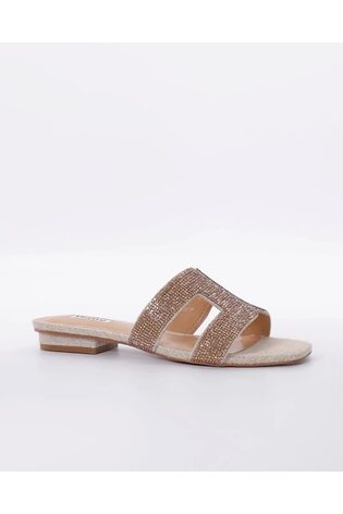 Dune London Gold Standard Fit Loupe Smart Slider Sandals - Image 2 of 6 Dune London Gold Standard Fit Loupe Smart Slider Sandals - Image 2 of 6