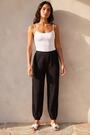 Roman Black Textured Balloon Trousers - Image 2 of 5