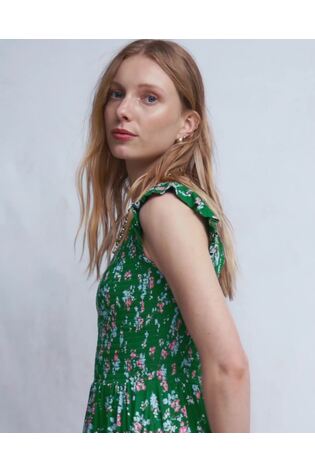 Boden Robe mi-longue smockée en jersey - Image 2 de 7