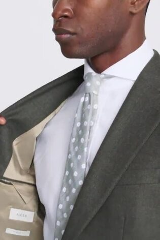 MOSS Green Tailored Fit Army Performance Jacket - Image 2 of 6